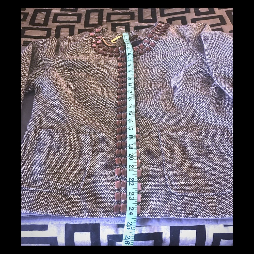 Women’s jacket - Tweed embellished blazer